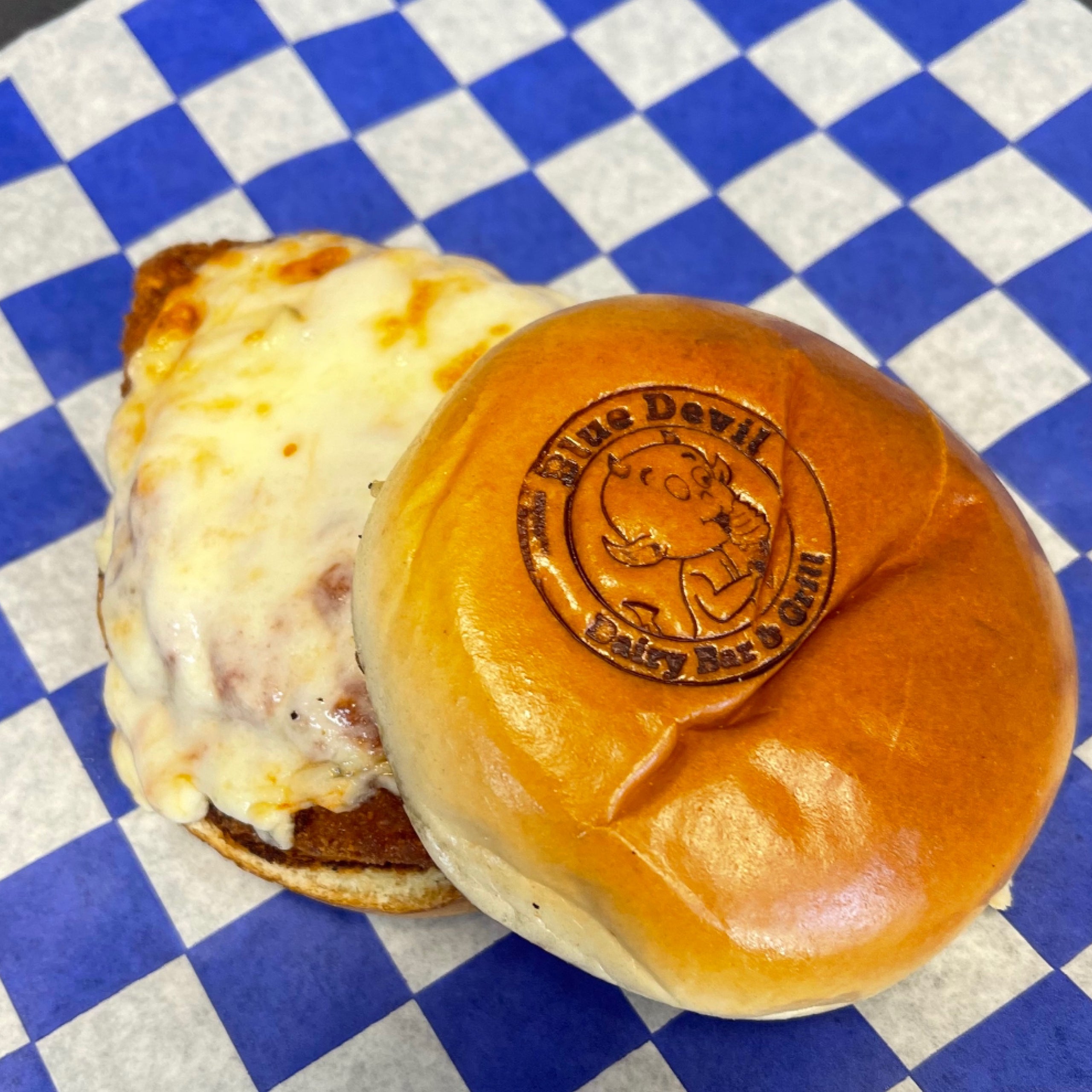 Chicken Parm Sandwich* Blue Devil Dairy Bar & Grill